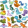 Wholesale Cute Small Animal Embroidered Iron on Patches Embroidery Cartoon Dinosaur Patch
