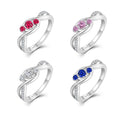 QX Wholesale Custom OEM Fine Luxury Jewelry 925 Sterling Silver Cubic Zirconia Engagement Wedding Women Rings