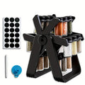 Rotating Seasoning Rack Organizer Kitchen Revolving Ferris Wheel Spice Rack with Jars Plastic Accessory Gadgets