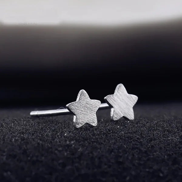 REETI 925 Sterling Silver Star Stud Earrings for Women Elegant Wedding Jewelry