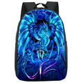 Stylish Backpacks for Men Sublimation Printing Black Dragon Backpack Bag Factory Custom Backpack School Bags