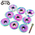 MUQZI Custom Colorful Bicycle Headset Top Cover 28.6mm Front Fork Cap CNC Titanium Stem Cap for MTB Road Folding Bike