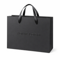 SHINY Matte Soft Touch Reinforced Base Card Paper Bags with Tissue Paper for Retail Presentation