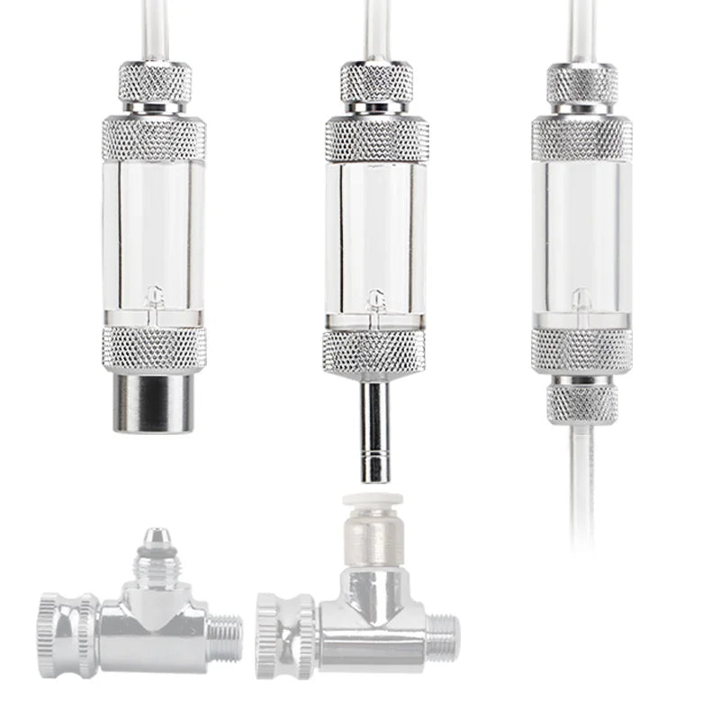 UUIDEAR CO2 Bubble Counter Cylinder Metal Eco-Friendly Aquarium Tank Use