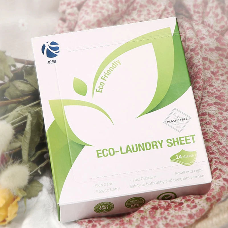 Free Sample Eco- Friendly Soap Paper Laundry Detergent Tablets Clothes Laundry Detergent Sheet