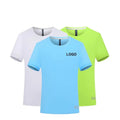 High-Grade Quick-Drying Men's Women's Short Sleeve Summer T-Shirt Overalls Loose Cultural Printed Logo 190 Grams Knitted for