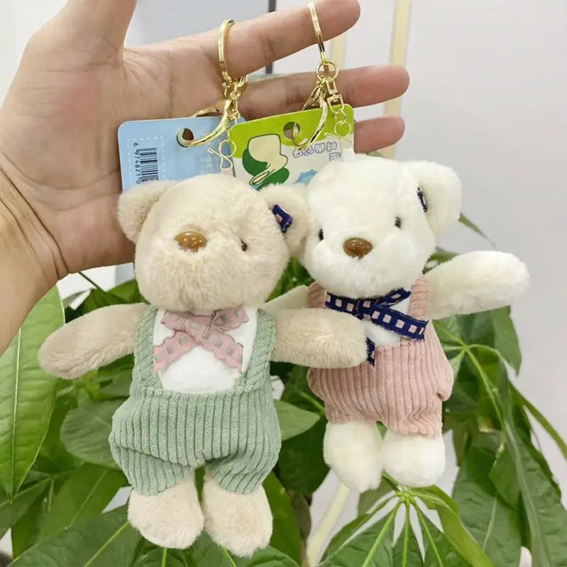 Wholesale Teddy Bear Kawaii Small Teddy Bear Plush Keychain Toys Valentine's Day Stuffed Animal Wedding Decoration Bear Keychain