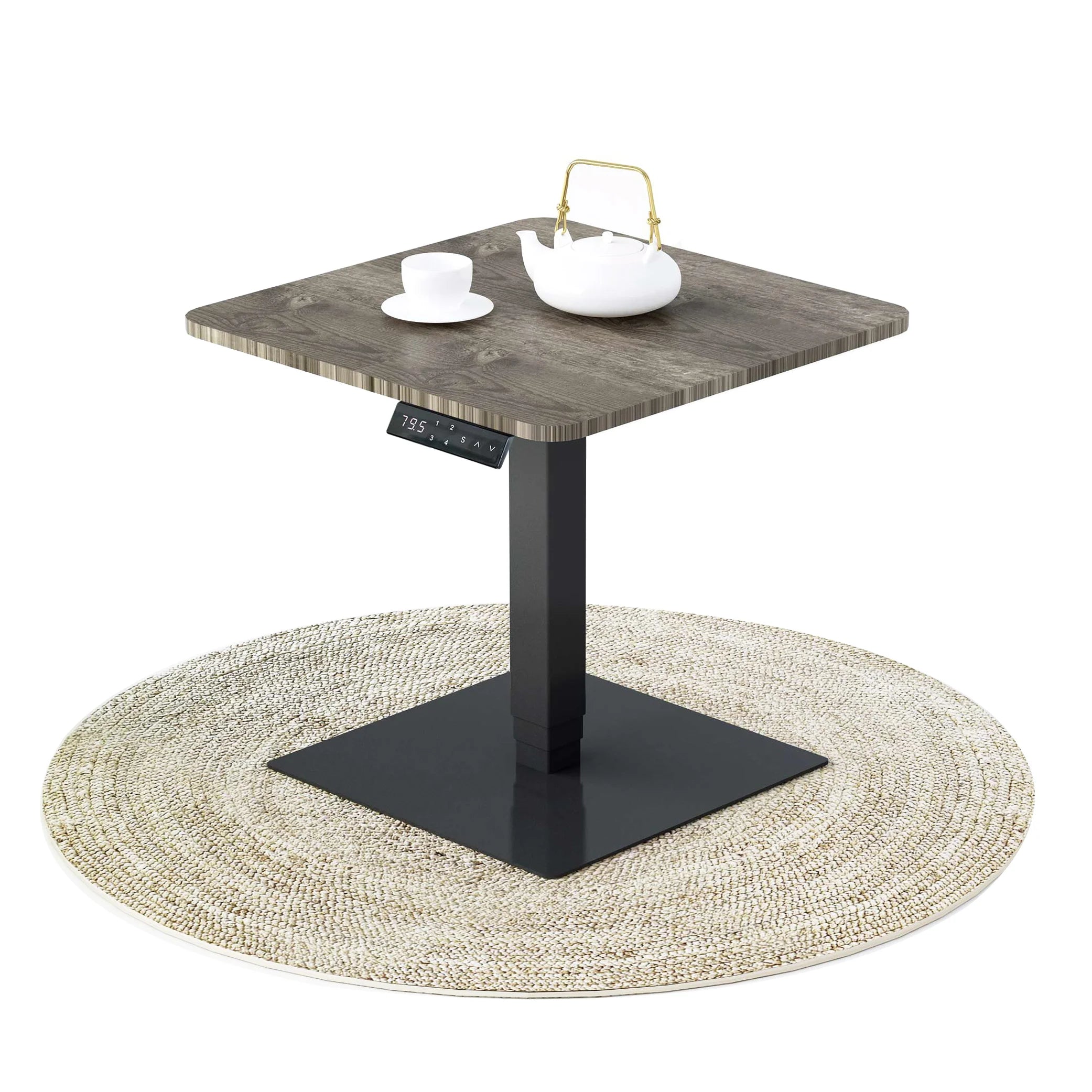 Home Office Adjustable Computer Tables Electric One Motor Single Leg Standing Desk Height Adjustable Coffee Table Home Furniture
