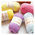 Factory Wholesale 50g Dyed Blended for Scarf Pillow Blanket Milk Cotton Yarn 5ply