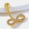 Custom 14K Gold Plated Stainless Surgical Steel Navel Rings Magnetic Fake Belly Button Natural Jewelry Fashion Piercing Jewelry
