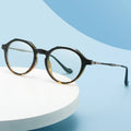 Retro Round Wholesale Stock Blue Light Blocking Eyeglasses Frame for Men Custom Prescription Glasses Dropshipping