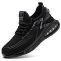Industrial Protective Breathable Work Boot Casual Trainers Steel Toe Safety Shoes for Men Case Black Auto Mesh