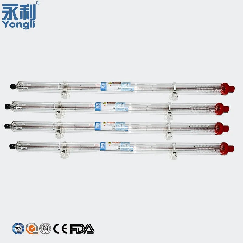 Yongli 100-150W Laser Tube 1450mm Length Dia 80mm CO2 Laser New Used for Construction Industry Farm Restaurant Home Use