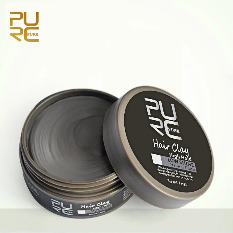 China Manufacture Organic Vegan Purc Hair Care Strong Holding Hair Clay Styling Clay