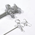 Bar Tool Cocktail Mixer Custom Shape Silver Laser Acrylic Wedding Invitation Graduation Drink Stirrers