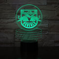 Colorful Changing 3D Lighting  Kids Bedroom Red Bull Desk LED Lamp USB RGB Night Light for Surprise Birthday Gift