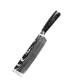 8 Inch Stainless Steel Laser Pattern Classic Design Fruit and Vegetable Carving Portable Cucina Japanese Nakiri Knife