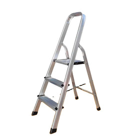 3-step Folding Ladder EN131 Certified Aluminum Ladder Stools Modern Household Ladder