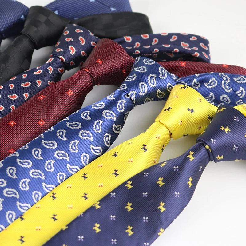 Latest 58*2.4inch Business Animal Novelty Jacquard Polyester Tie Lot Stock Supplier Plaid Paisley Necktie Corbatas Con Dibujos