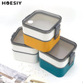 Single Layer Microwave Safe Food Grade Plastic Square Bento Box Boite Container Storage Food Adult Kids School Lunch Box