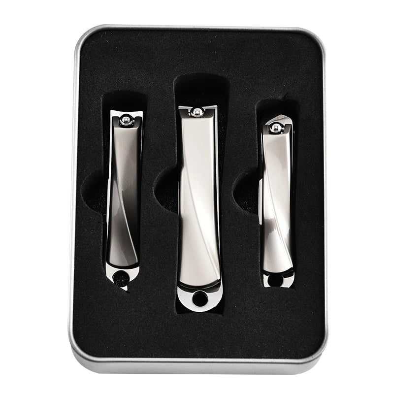 Manufacturer Professional Stainless Steel Straight Edge Nail Cutter Clippers With Nail File
