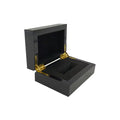 Custom Logo Luxury Walnut Wood Ring Box Fashion Paper Packaging Wedding Jewelry Display Mini Boxing Ring Storage Case Watches