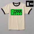 Boys' Blank 230gsm Cotton Short Sleeve T-Shirts-Silk Screen Printed O-Neck Collar Eco-Friendly Anti-Pilling Free Custom Labels