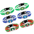 Christmas Promotional Gift Merry Christmas Gift Sock Santa Claus Snowman Snowflake Christmas Tree Paracord Survival Bracelet