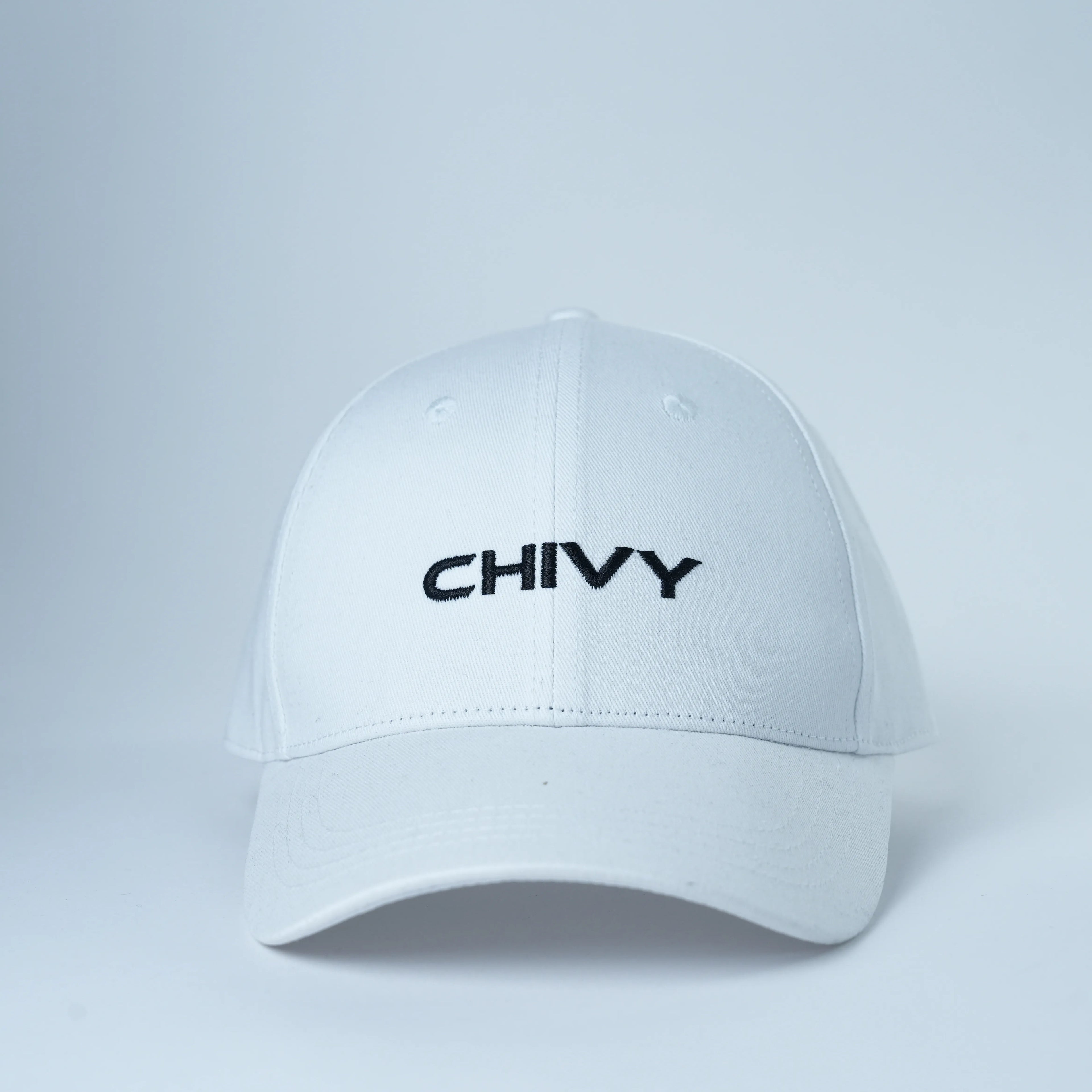 Custom 6 Panel Curved Brim Baseball Cap Inner Structured Baseball Hat With Embroidery Logo for Unisex