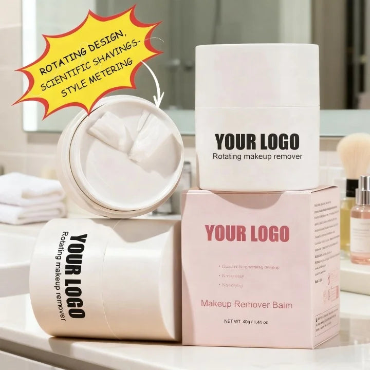 Rotating No Touch Nourishing Makeup Removal Balm Oem&Odm Moisturizing Face Care Vegan Cleansing Balm Makeup Remover Cream