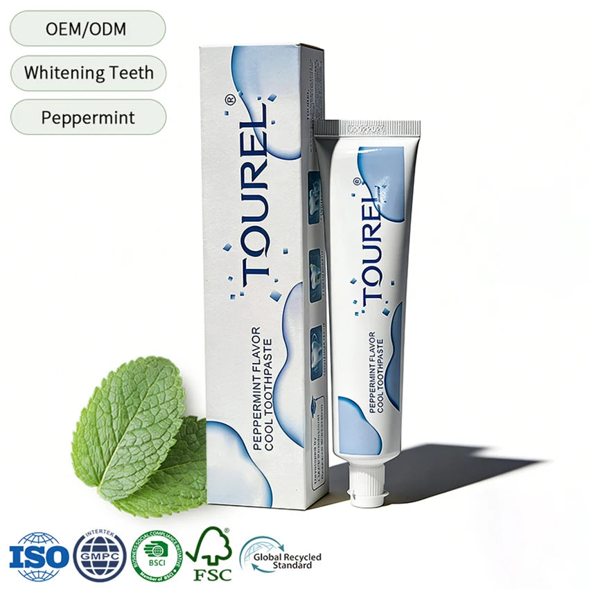 Wholesale Custom Private Label Cheap Adult Fluoride Free Mint Flavored Toothpaste Supplier for Whitening Teeth