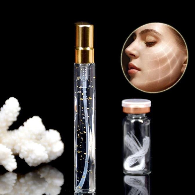 Wholesale 24k Gold Collagen Protein Line Face Carving Serum Anti-Aging Silk Fibroin Thread V Line Lifting Facial Serum