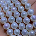 A 10-11mm White Pink Purple  Edison Beads for Necklace Pearl Strand39-4 0cm