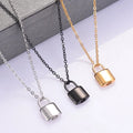 Promotion Bulk Own Logo Lock Pendant Stainless Steel Lock Urn Necklace Cremation Urn Ashes Pet Urn Necklace for Memorial