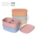 Carry-all Adults Bento Boxes Kids Lunch Box Portable Food Grade  Rectangular Food Silicone Lunch Box Kids