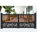 JHR Front Entrance Aluminum Gate Portail En Fer Forge Sliding Gates for Houses Latest Main Gate Design House Main Gate Models