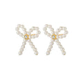 Milskye 2026 Custom Fine Fashion Jewelry 925 Silver 18k Gold Plated Lady Bow Earrings
