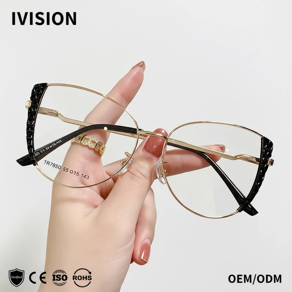 Glasses TR90 Textured Rim Craft Foot Wire Avant Garde Trend INS Aesthetic Optical Frame Glasses 2023