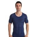 ZEROBODYS 008 Men's Fitness Compression Shaper Shirt Tummy Waist Control Slimming Shapewear for Exercise