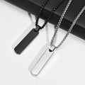 Quality Custom Stainless Steel Personalized Engraved Link Chain Pendant Necklace for Women Men Anniversary Gift Jewelry