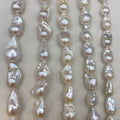 Wholesale Price Natural Freshwater Baroque Pearl String 3A 11-17mm Loose Baroque Pearl Strand for Jewelry Making