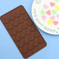Saffron Valentine Heart Shape Silicone Chocolate Mold 3d Candy Chocolate Molds Ice Tray Silicone Heart Shape