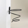 Minimalist Elegant Wrought Iron Wall Wine Rack Openwork Wall-Mounted Decorative Black Simple Design Nordic Modern Adjustable