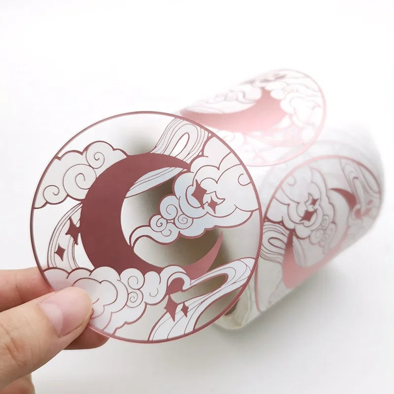 Drum Sticker Label Laser Label Printing Trademark Logo Paste Digital Paste Sealing Sticker Express Single Plain Waterproof