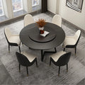 Customizable New Luxury Nordic Modern Hotel Restaurant Dining Room Home Furniture 4/6 Dining Chairs Solid Wood Round Table Sets