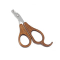 Classical Style Upscale Wooden Cat Nail Clipper Dog Paw Care Nail Trimmer Pet Nail Cutter