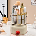 New  360�� Rotating Desktop Dustproof Cosmetics Organizer Light Luxury Storage Box