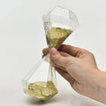 Creative Gold Sequin Glass Hourglass Home Decoration and Desk Gift Handcrafted Glass Crafts