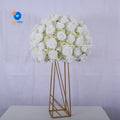 LFB1886 Luckygoods New Design Arrangement Handmade Floral Silk Wedding Table Artificial Red White Rose Centerpiece Flower Ball
