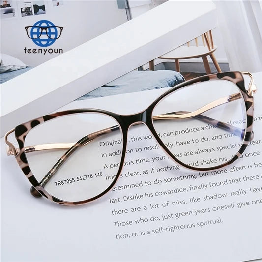 Teenyoun Eyewear China Manufacturer Cat Eye Tr90 Frame Glasses Custom High End Prescription Eyeglass Frames Latest Model